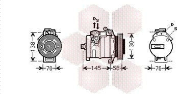 Van Wezel 3000K494 - Kompresor, klima-Uređaj www.molydon.hr