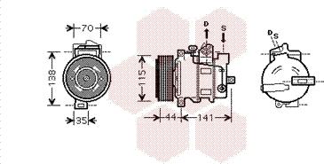 Van Wezel 3000K401 - Kompresor, klima-Uređaj www.molydon.hr