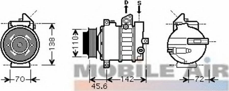 Van Wezel 30 00 K438 - (Elektro)magnetna spojnica, kompresor klima-Uređaja www.molydon.hr