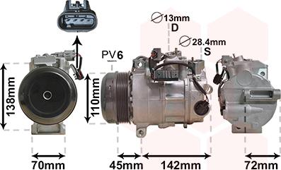 Van Wezel 3000K682 - Kompresor, klima-Uređaj www.molydon.hr