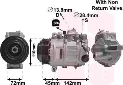 Van Wezel 3000K637 - Kompresor, klima-Uređaj www.molydon.hr