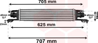 Van Wezel 37004420 - Intercooler, hladnjak www.molydon.hr