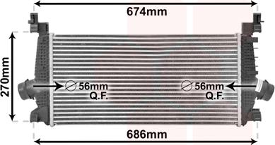 Van Wezel 37004548 - Intercooler, hladnjak www.molydon.hr