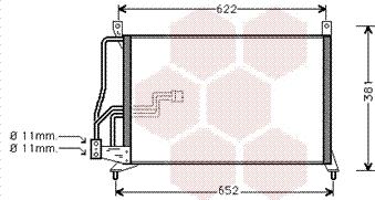 Van Wezel 37005231 - Kondenzator, klima-Uređaj www.molydon.hr