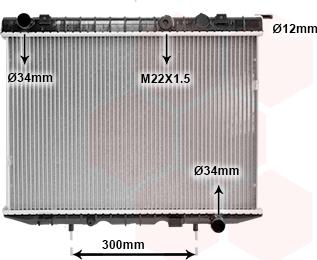 Van Wezel 37002337 - Hladnjak, hladjenje motora www.molydon.hr