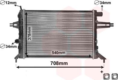 Van Wezel 37002272 - Hladnjak, hladjenje motora www.molydon.hr