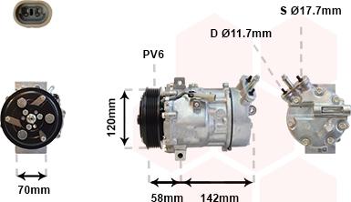 Van Wezel 3700K448 - Kompresor, klima-Uređaj www.molydon.hr