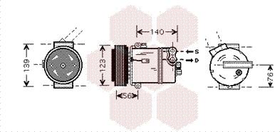 Van Wezel 3700K463 - Kompresor, klima-Uređaj www.molydon.hr