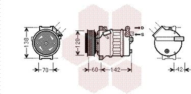 Van Wezel 3700K543 - Kompresor, klima-Uređaj www.molydon.hr