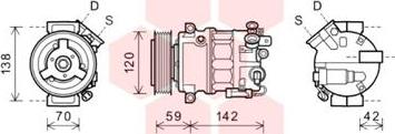 Van Wezel 3700K576 - Kompresor, klima-Uređaj www.molydon.hr