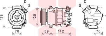 Van Wezel 3700K578 - Kompresor, klima-Uređaj www.molydon.hr