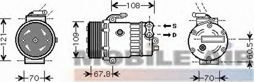 Van Wezel 3700K139 - (Elektro)magnetna spojnica, kompresor klima-Uređaja www.molydon.hr