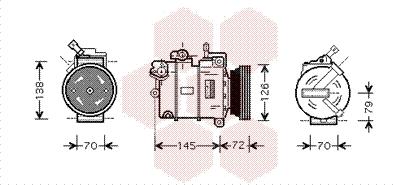 Van Wezel 3700K376 - Kompresor, klima-Uređaj www.molydon.hr