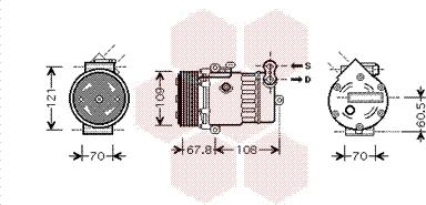 Van Wezel 3700K377 - Kompresor, klima-Uređaj www.molydon.hr