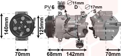 Van Wezel 3701K702 - Kompresor, klima-Uređaj www.molydon.hr