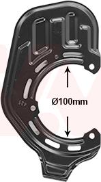 Van Wezel 3781372 - ANKER PLOČA | Lim za zaštitu od prskanja, kočioni disk www.molydon.hr