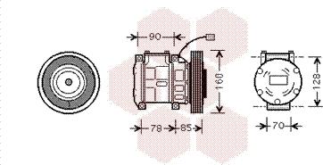 Van Wezel 2500K019 - Kompresor, klima-Uređaj www.molydon.hr