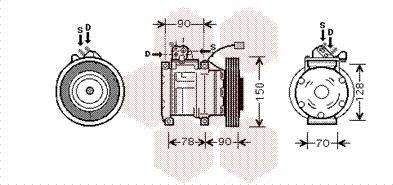 Van Wezel 2500K181 - Kompresor, klima-Uređaj www.molydon.hr