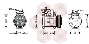 Van Wezel 2100K034 - Kompresor, klima-Uređaj www.molydon.hr