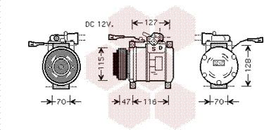 Van Wezel 2800K076 - Kompresor, klima-Uređaj www.molydon.hr