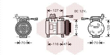 Van Wezel 2800K077 - Kompresor, klima-Uređaj www.molydon.hr