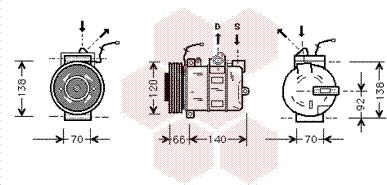 Van Wezel 7400K040 - Kompresor, klima-Uređaj www.molydon.hr