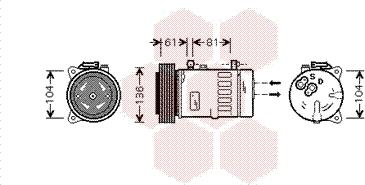 Van Wezel 7300K005 - Kompresor, klima-Uređaj www.molydon.hr