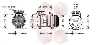 Van Wezel 7700K031 - Kompresor, klima-Uređaj www.molydon.hr