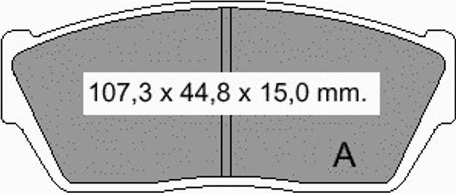 VEMA 834400 - Komplet Pločica, disk-kočnica www.molydon.hr