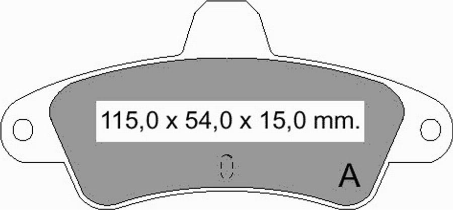 VEMA 834501 - Komplet Pločica, disk-kočnica www.molydon.hr