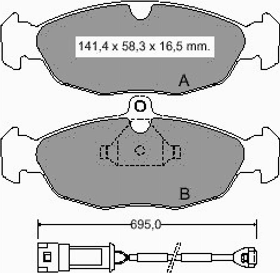 VEMA 834270 - Komplet Pločica, disk-kočnica www.molydon.hr