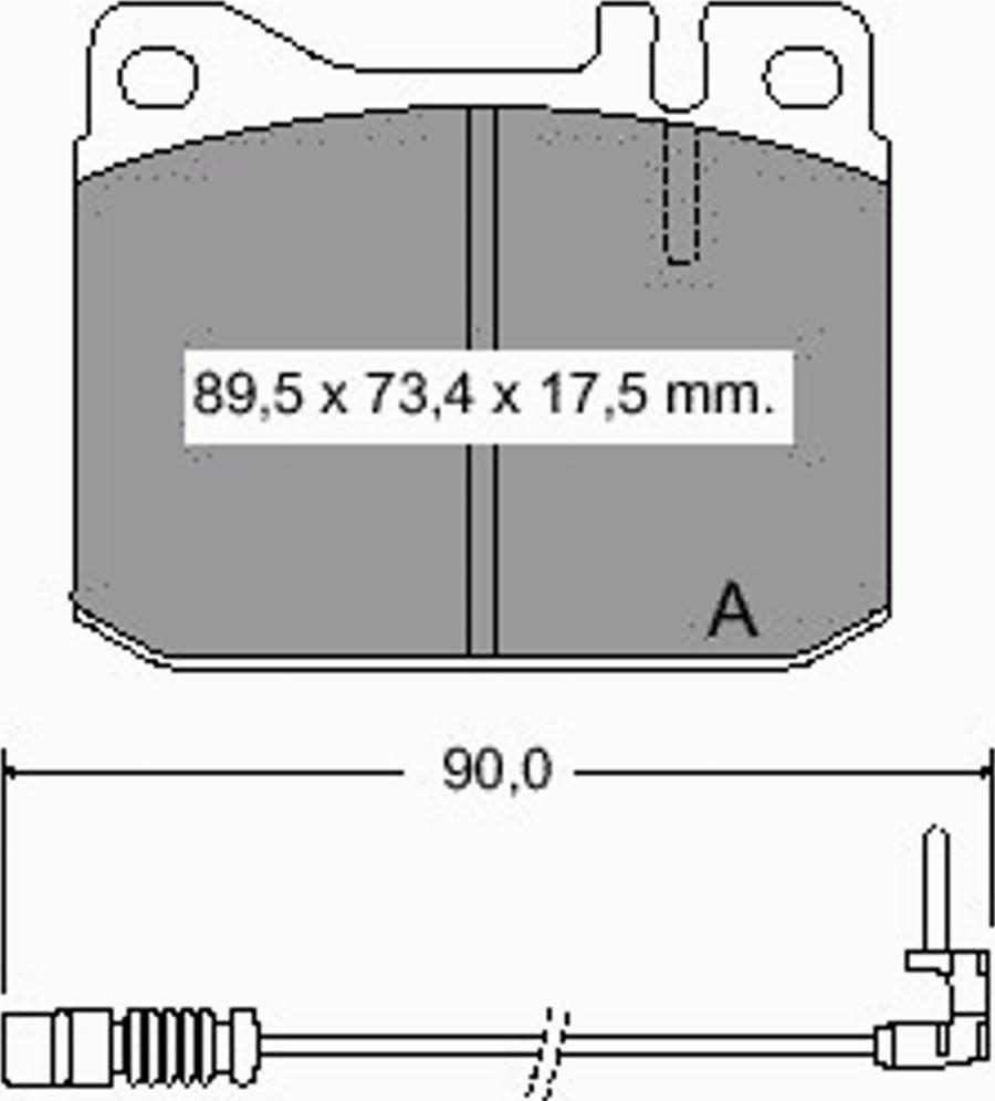 VEMA 831480 - Komplet Pločica, disk-kočnica www.molydon.hr