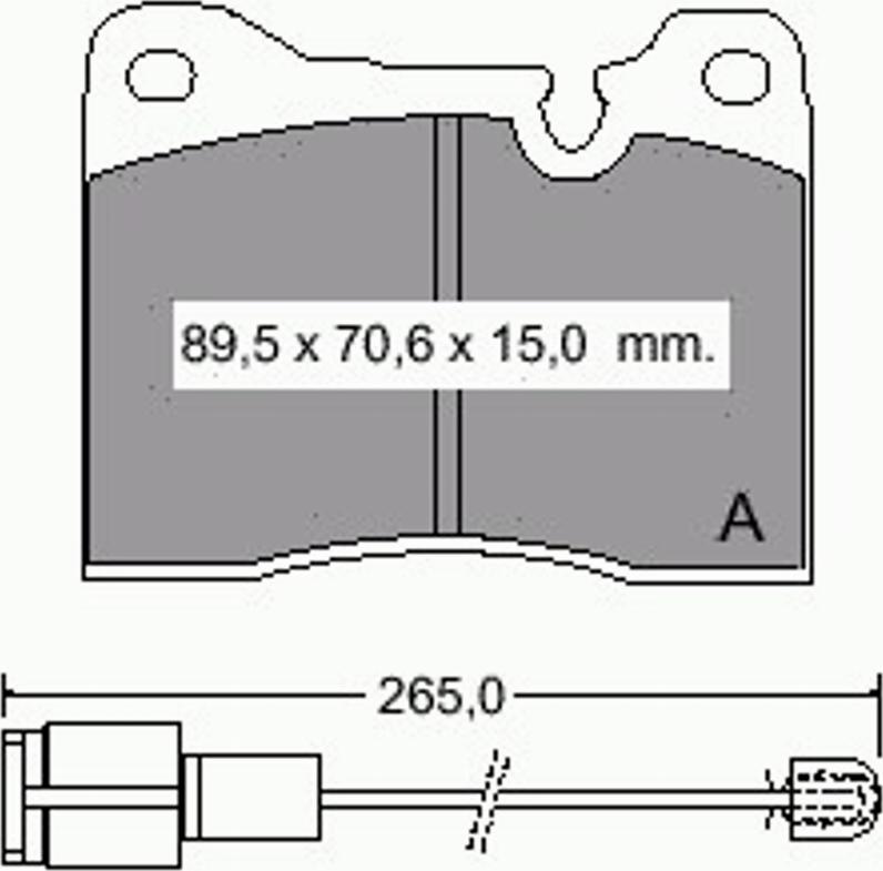 VEMA 831601 - Komplet Pločica, disk-kočnica www.molydon.hr