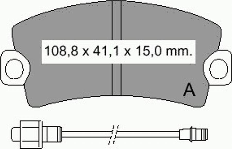 VEMA 831620 - Komplet Pločica, disk-kočnica www.molydon.hr