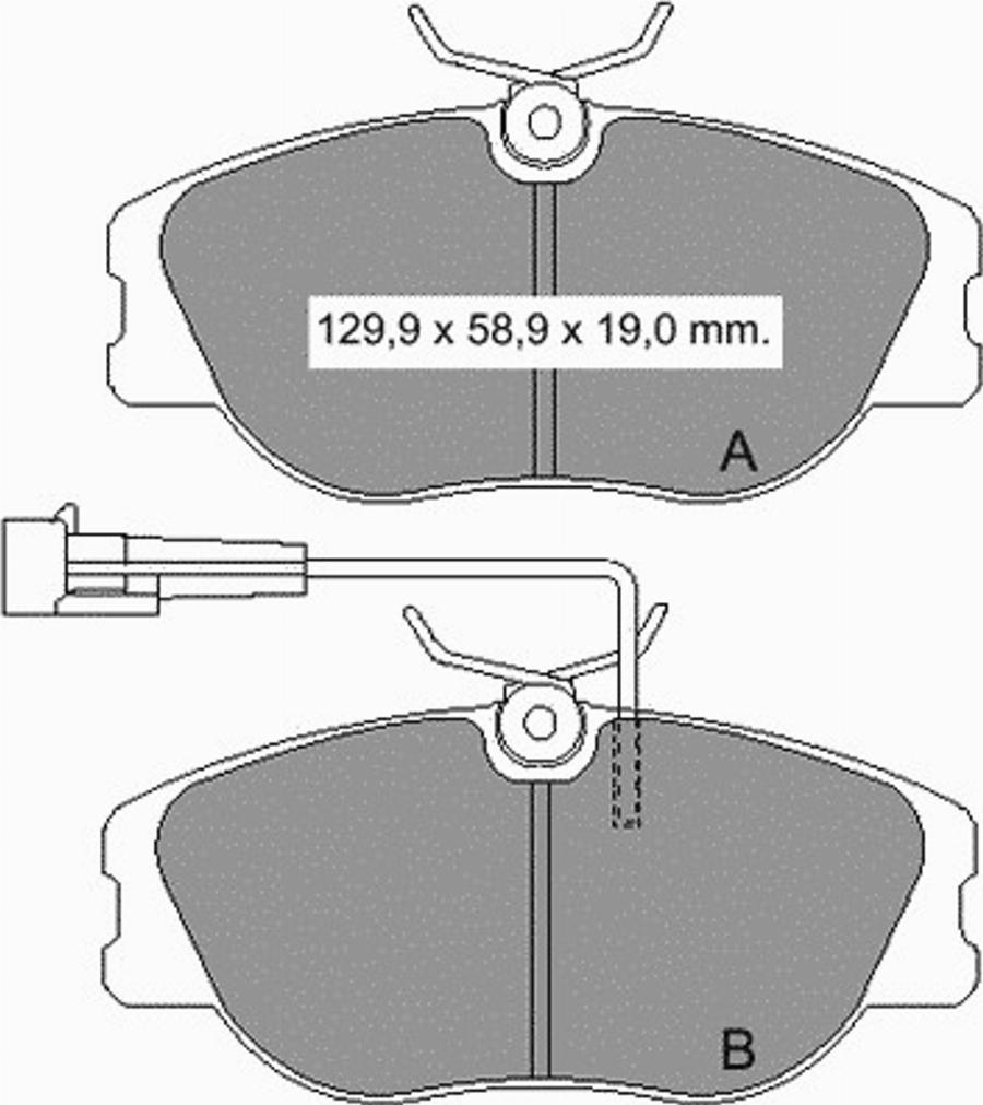 VEMA 833520 - Komplet Pločica, disk-kočnica www.molydon.hr