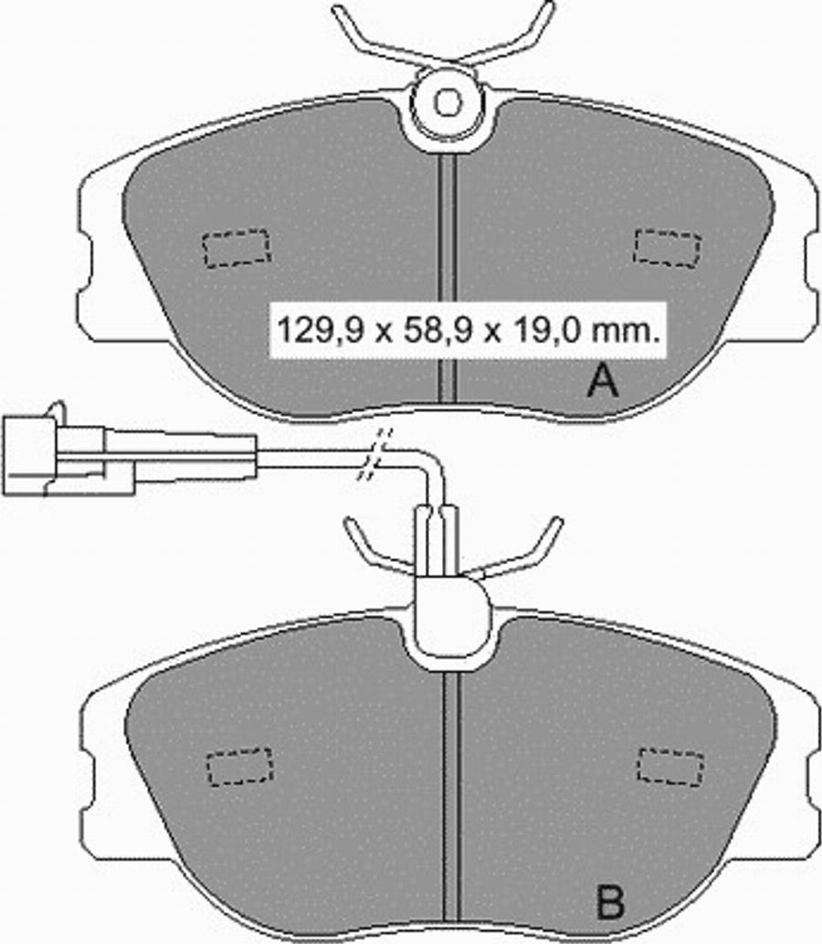 VEMA 833522 - Komplet Pločica, disk-kočnica www.molydon.hr