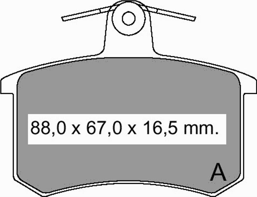 VEMA 833092 - Komplet Pločica, disk-kočnica www.molydon.hr