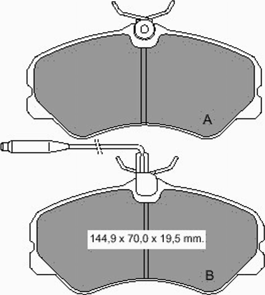 VEMA 833301 - Komplet Pločica, disk-kočnica www.molydon.hr