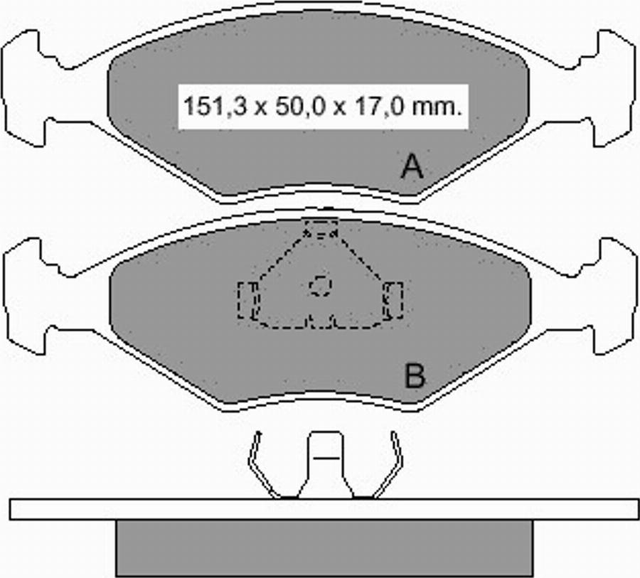 VEMA 833311 - Komplet Pločica, disk-kočnica www.molydon.hr