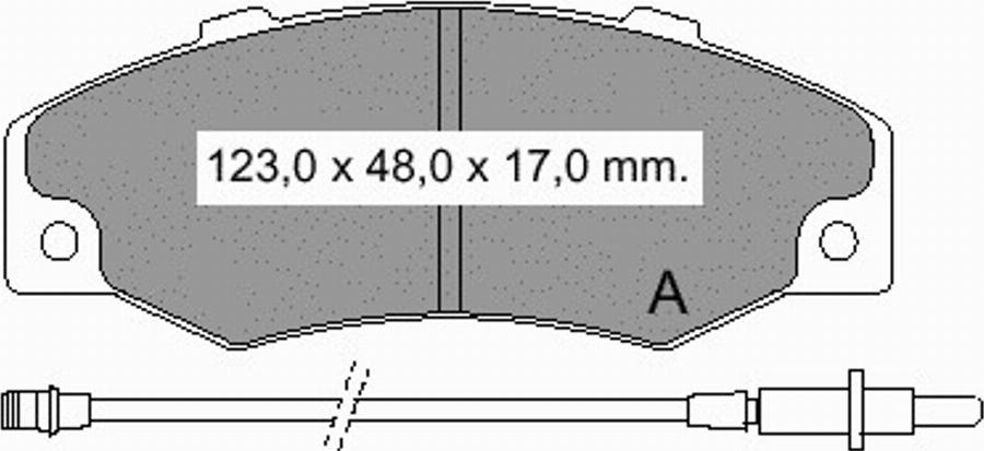 VEMA 833240 - Komplet Pločica, disk-kočnica www.molydon.hr