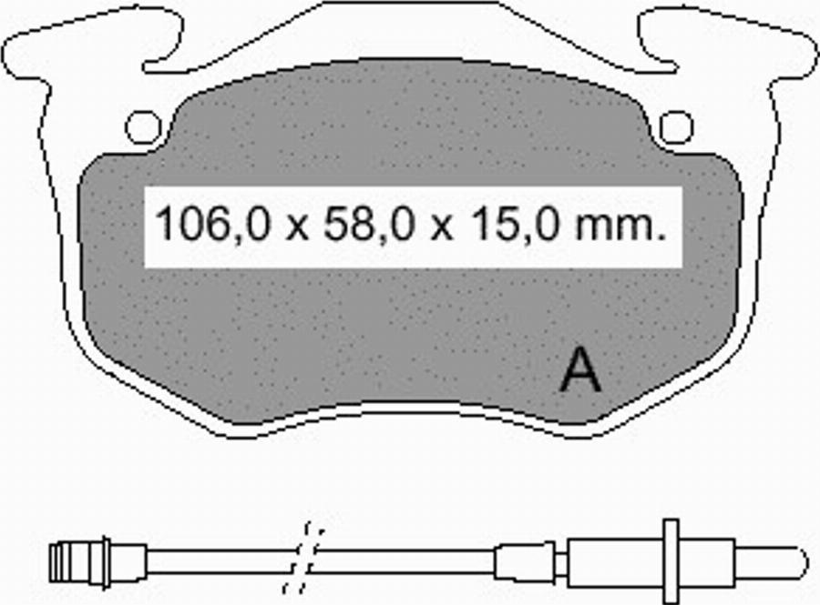 VEMA 832562 - Komplet Pločica, disk-kočnica www.molydon.hr