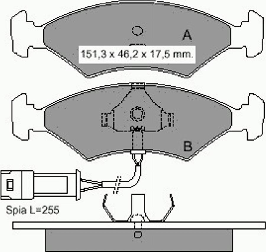 VEMA 832191 - Komplet Pločica, disk-kočnica www.molydon.hr