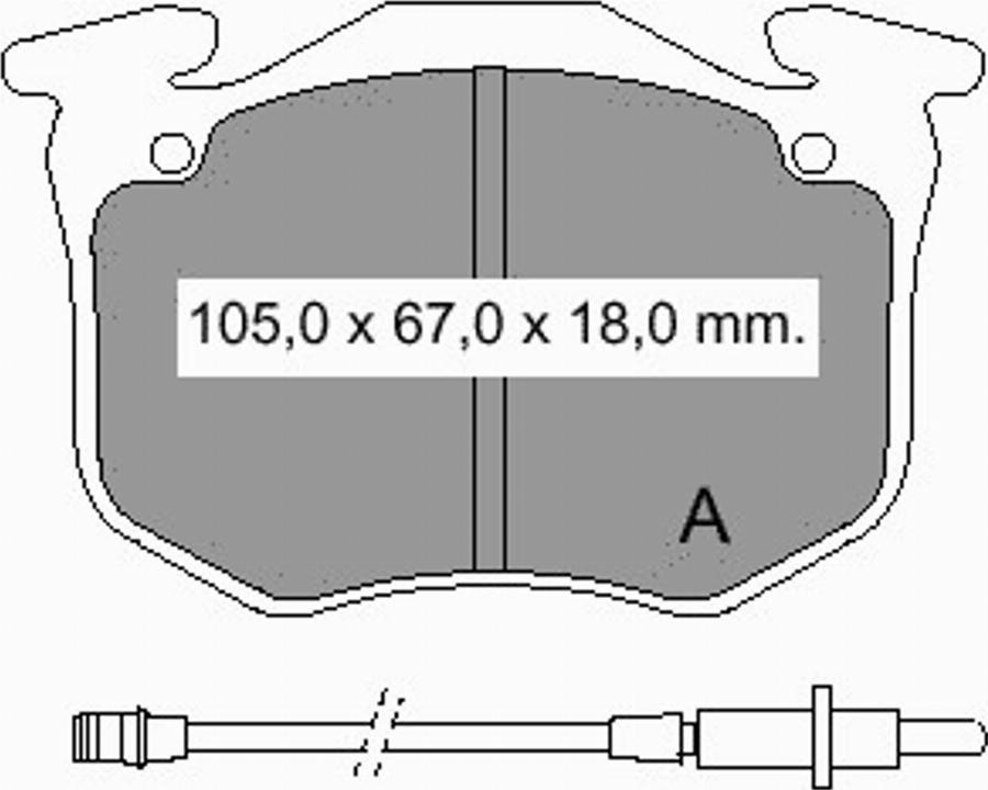 VEMA 832870 - Komplet Pločica, disk-kočnica www.molydon.hr