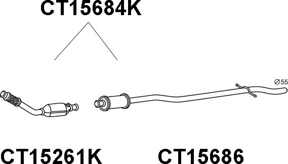 Veneporte CT15684K - Katalizator www.molydon.hr