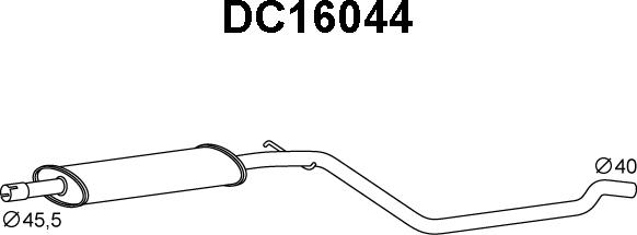 Veneporte DC16044 - Prednji Ispušni lonac www.molydon.hr