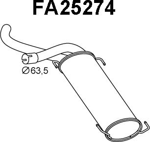 Veneporte FA25274 - Zadnji Ispušni lonac www.molydon.hr