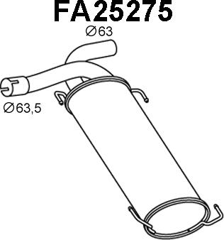 Veneporte FA25275 - Zadnji Ispušni lonac www.molydon.hr