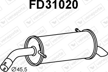 Veneporte FD31020 - Zadnji Ispušni lonac www.molydon.hr