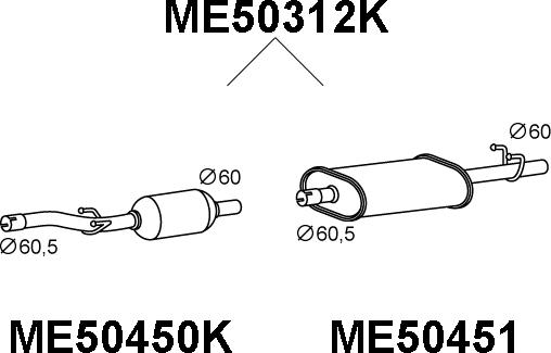 Veneporte ME50312K - Katalizator www.molydon.hr