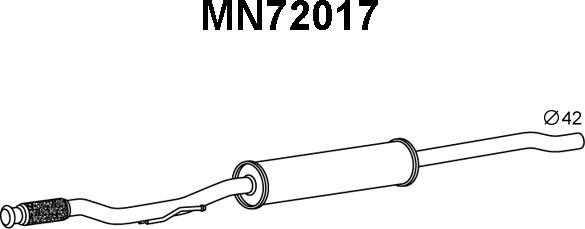 Veneporte MN72017 - Prednji Ispušni lonac www.molydon.hr